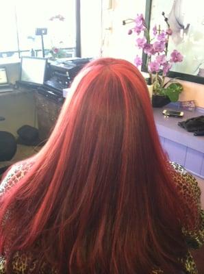 Glorious Red with Highlights