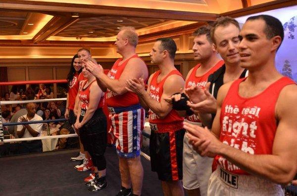 Some of our members competing in our annual White Collar boxing event.