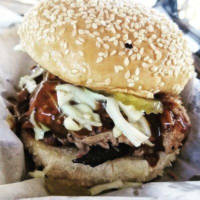 Pulled pork sandwich