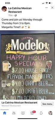 Happy Hour Menu