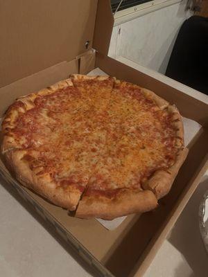 Hand tossed cheese pizza