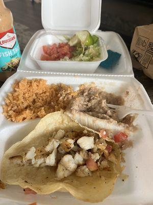 Terrible 2 Fish Tacos Lunch