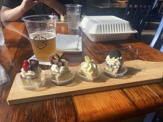 Cheesecake Flight from Five Thumbs Up