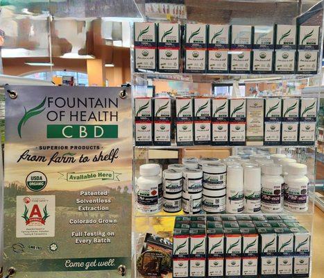 Fountain of Health CBD oil sold here.