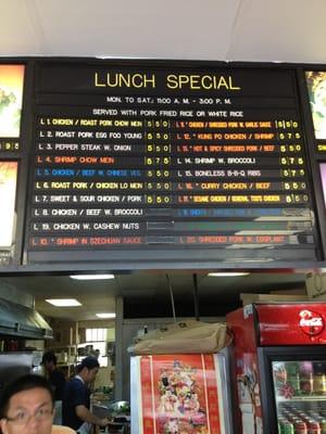 Cheapest lunch special