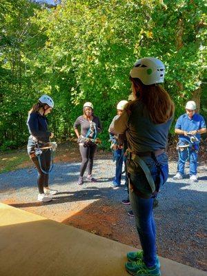 Getting ready for first zip