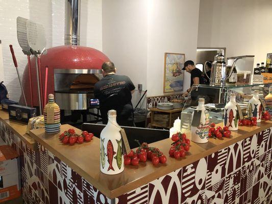 Preparing a Neapolitan style pizza pie