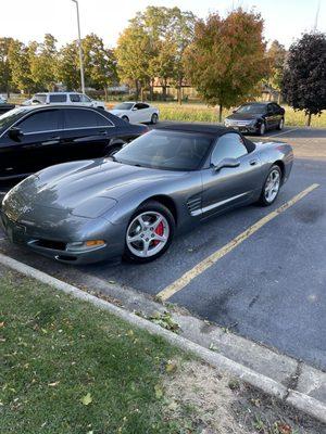 Only James from Mavis  Joliet can touch my Vette I trust the shop and him