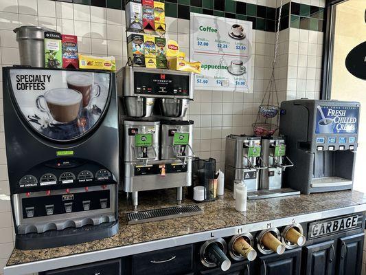 Self serve coffee station