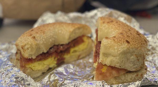 Eggwich with bacon