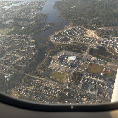 Looking down on Florida ' on delta flight from GF Green -Panama City Beach Fla