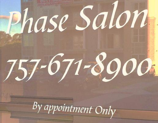 Phase Salon 1300 Diamond Springs RD, Suite #105 Virginia Beach, VA 23455