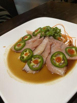 Yellowtail jalapeños sashimi