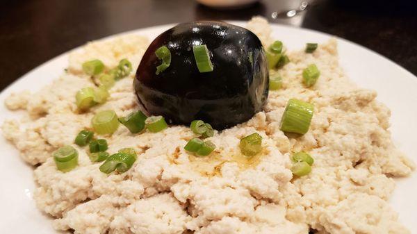 Century Egg with Fermented Tofu. Tasty!