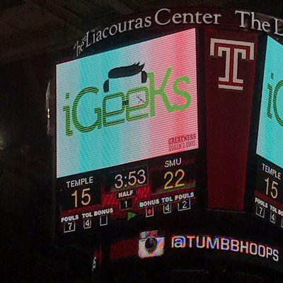 IGeeks featured at Temple's game!