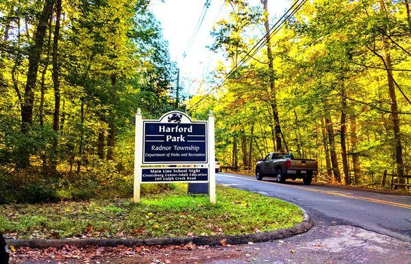 Harford Park -- entrance