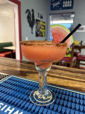 Watermelon flavored margarita!