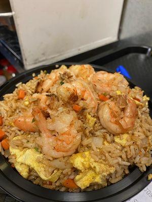 Shrimp fried rice with extra shrimp