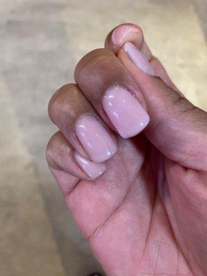 Thick ass nasty looking nails  PISSED