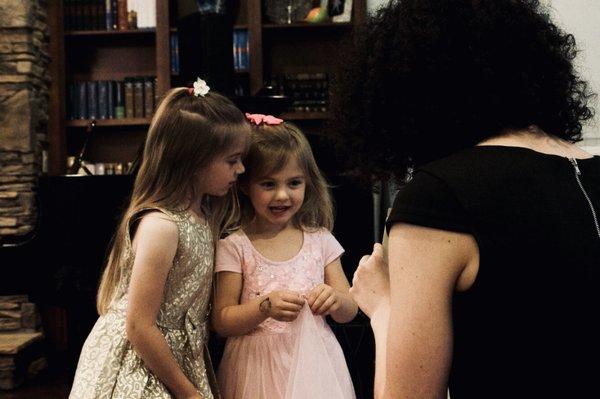 Poppy and Marley gave a music theory demonstration at our last recital!