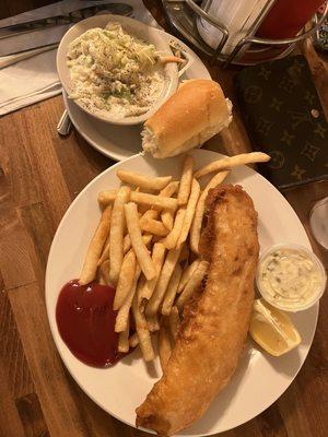 Half fish fry for $11.99, absolutely delicious and filling.