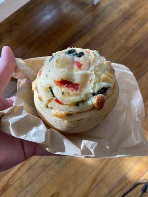 The savory veggie biscuit- made by Two Fat Cats