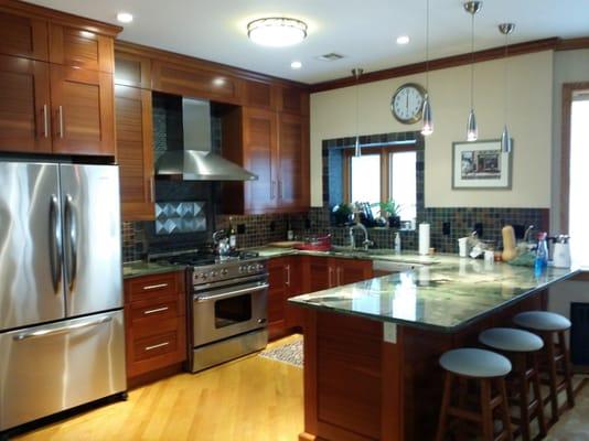 This is a kitchen we designed and built.