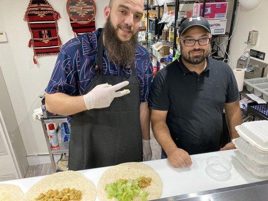 Staff at the counter