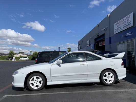 Painted spoiler by Almaden Collision