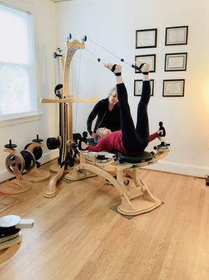 Hamstrings series GYROTONIC pulley tower