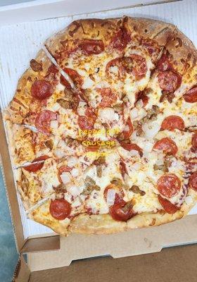 Pepperoni Sausage White onions