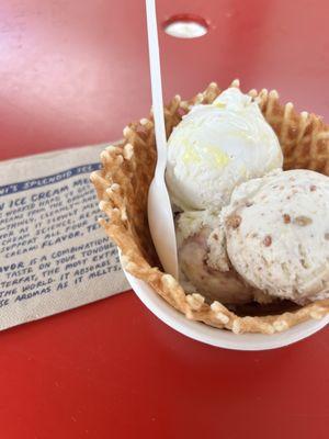 Lemon Bar, Wedding Cake (limited), and Brambleberry Crisp in Waffle Bowl