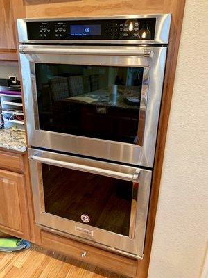 30" Stainless Steel Kitchenaid Double Wall Oven Installation