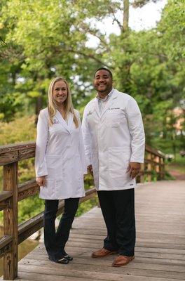 Dr. Lindsey Eidson and Dr. Gustav Horsey