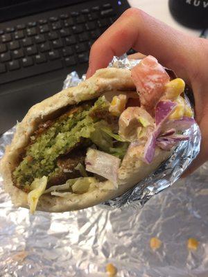 Falafel sandwich. $3.99