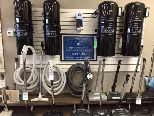 Take advantage of their free installation on central vacuums!