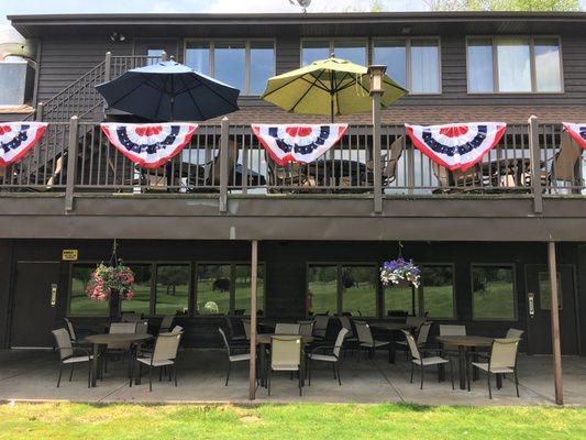 Upper & lower outdoor patios