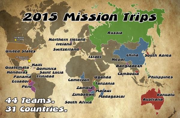 Visit www.teenmissions.org today and explore our exciting 2015 mission trip opportunities to Africa, Asia, Europe & the Americas