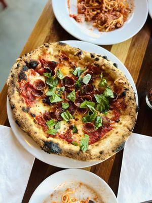 Margherita with Mozzarella, Tomato and Basil