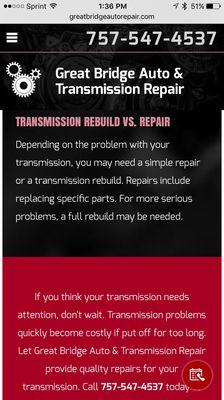 Free diagnostics on transmissions