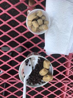 Smore's Italian Ice, Chocolate Chips & Cookie Doe Bites