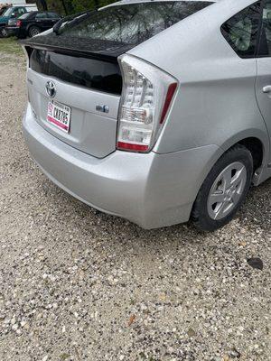 Back bumper repair