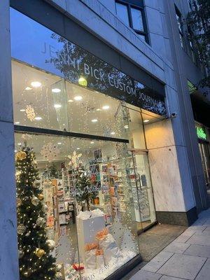 Storefront at Christmas