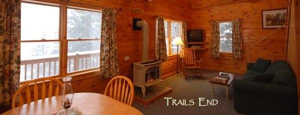 Cabins with Fireplaces in NH's Great North Woods