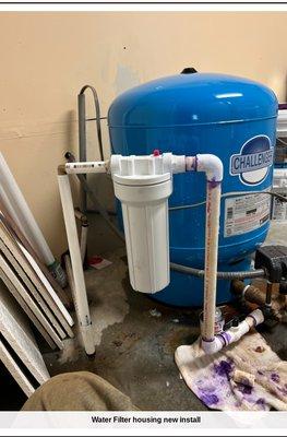 Type B whole house water filter these are designed to be changed every 2 to 3 months or sooner depending on your water