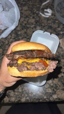 Secret menu brisket smash burger