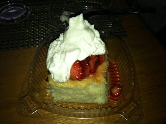 Homemade strawberry shortcake