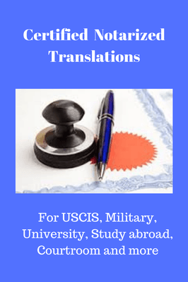 Order your translation online or in person.