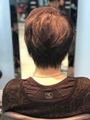 women short haircut by star salon