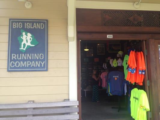 Entrance to this cute little boutique running supply store